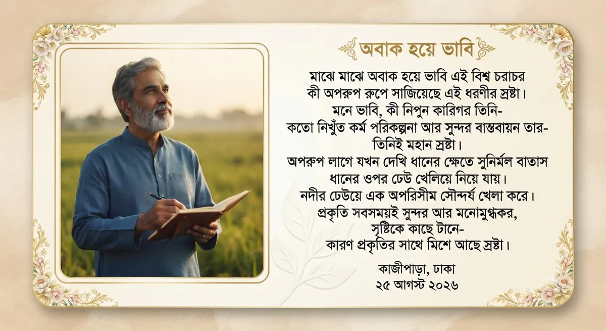 অবাক হয়ে ভাবি