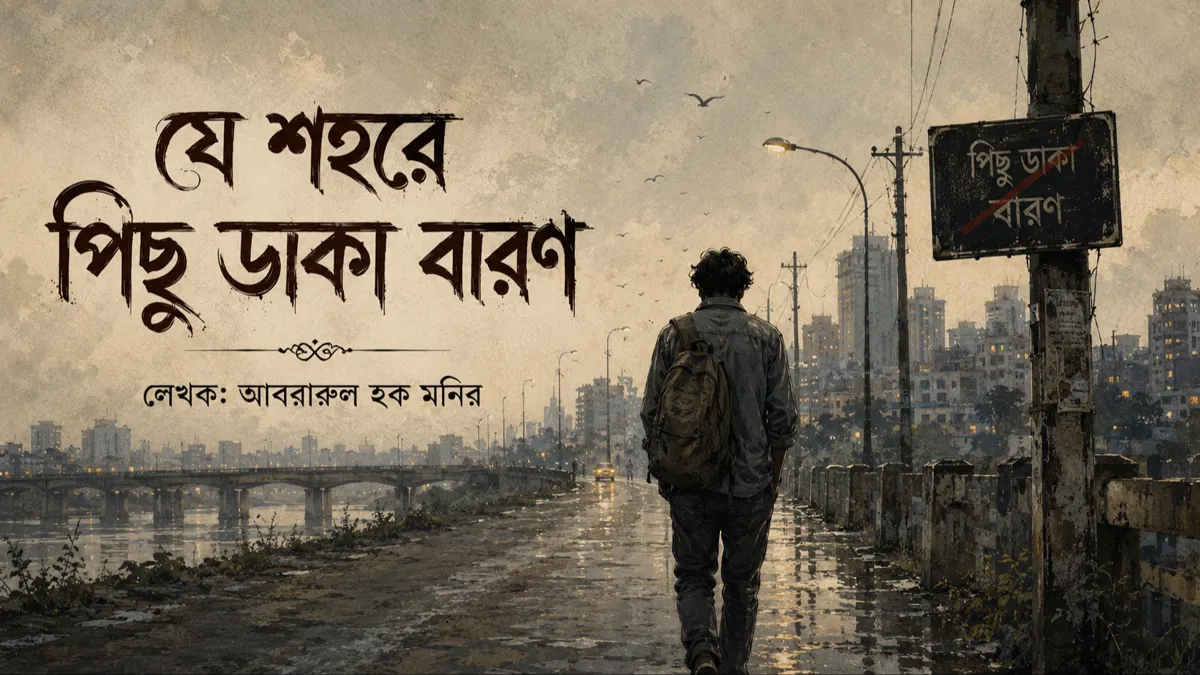 যে শহরে পিছু ডাকা বারণ.!