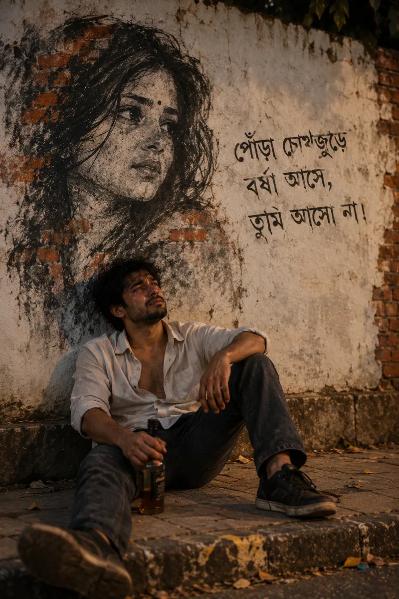পোঁড়া চোখজুড়ে বর্ষা আসে, তুমি আসো না