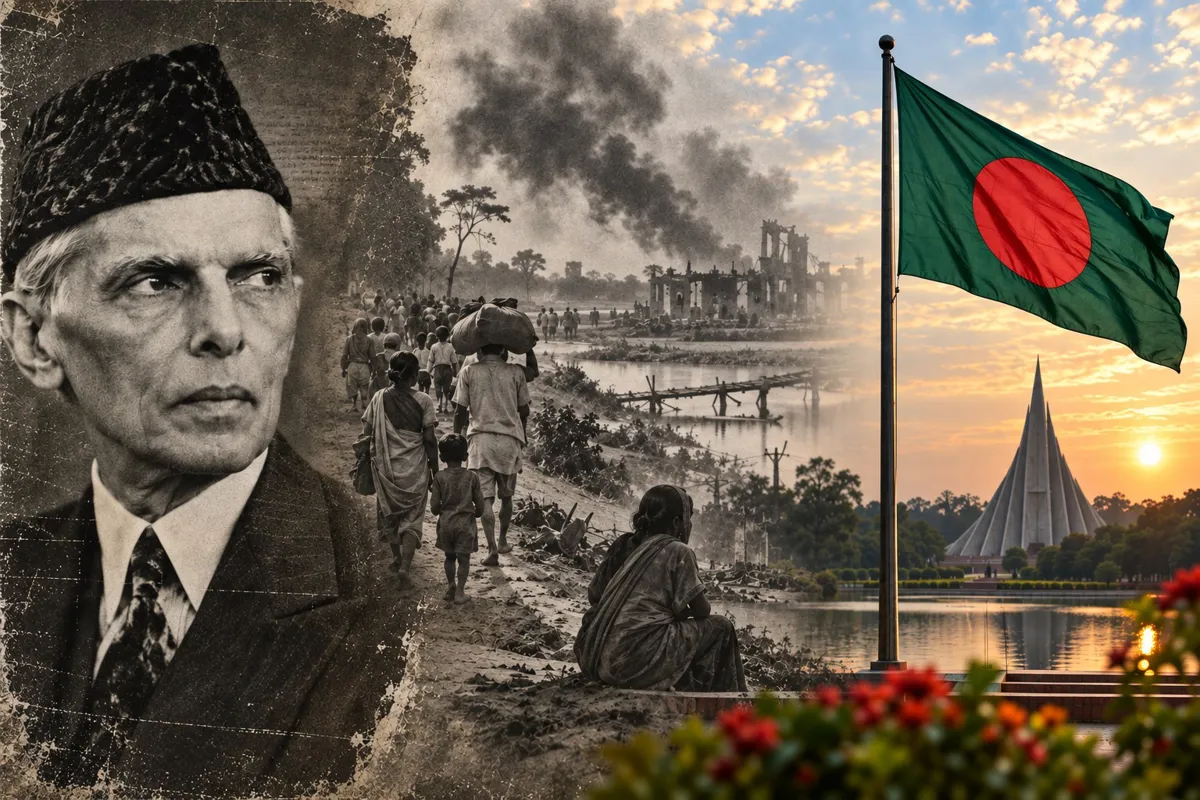 জিন্নাহ-আরাধনা এবং স্মৃতি বিলুপ্ত এক জাতি
