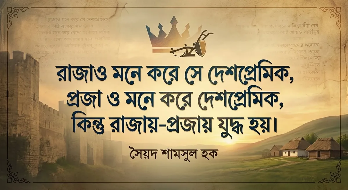 রাজায়-প্রজায় দ্বন্দ্বে 'দেশপ্রেম': ক্ষমতার রাজনীতি নাকি শোষণের হাতিয়ার?