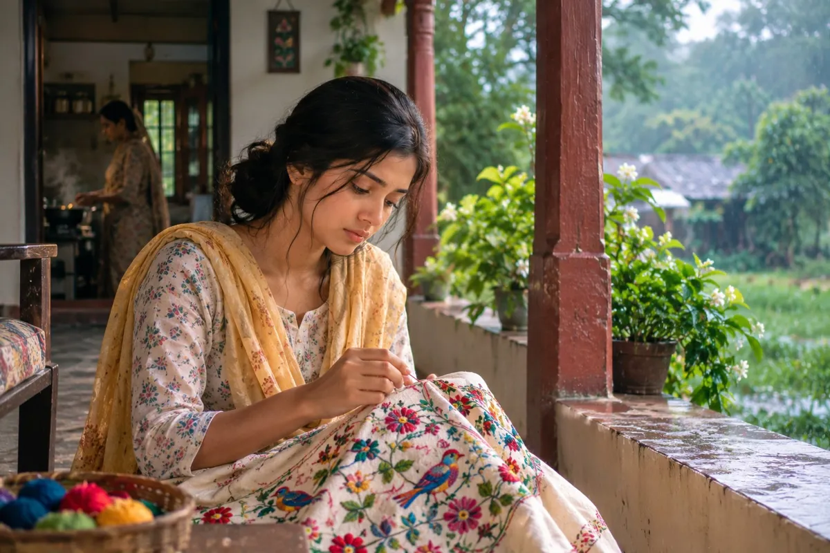 বৃষ্টিভেজা নকশিকাঁথা